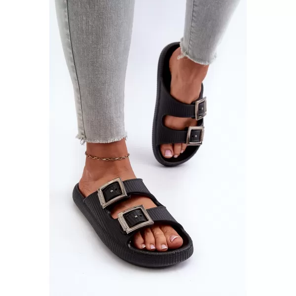  Dámske šľapky ZAXY LL285088 BLACK 
