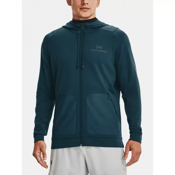  Pánska mikina UNDER ARMOUR RUSH ALL PURPOSE FZ HD MODRÁ 