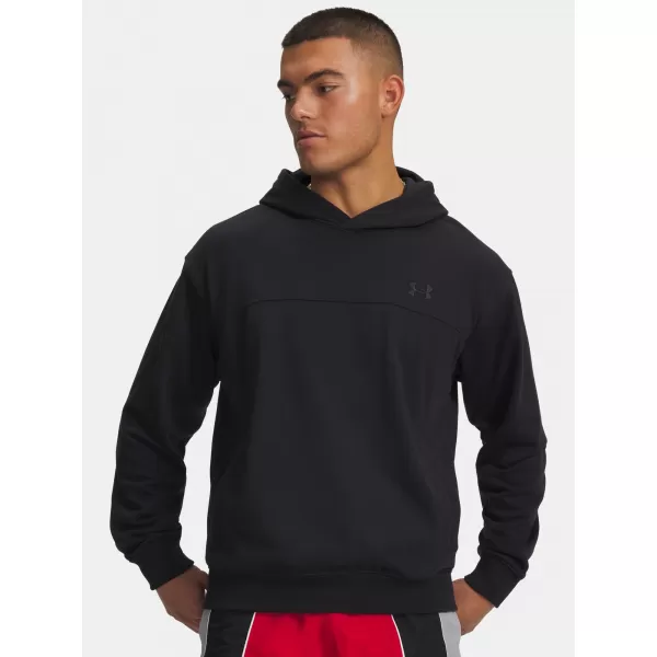  Pánska mikina UNDER ARMOUR RIVAL LW HOODIE 6012335-001 ČIERNA 