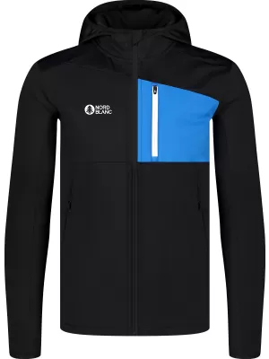 Pánska mikina powerfleece NORDBLANC BRACKEN NBWFM8286 ČIERNA