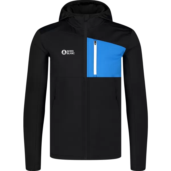  Pánska mikina powerfleece NORDBLANC BRACKEN NBWFM8286 ČIERNA 
