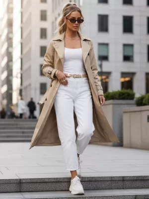 Dámska bunda DSTREET TY5656 KARAMELOVÁ
