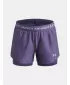 Dievčenské kraťasy UNDER ARMOUR UA TECH PLAY UP 2N1 SHORT 6004985-520 FIALOVÁ
