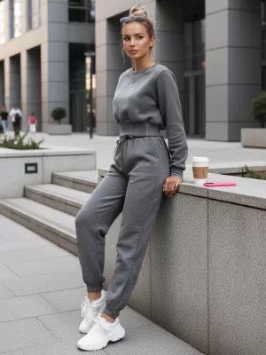 Dámske šaty DSTREET AY0647 TMAVO ŠEDÁ