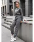 Dámske šaty DSTREET AY0647 TMAVO ŠEDÁ