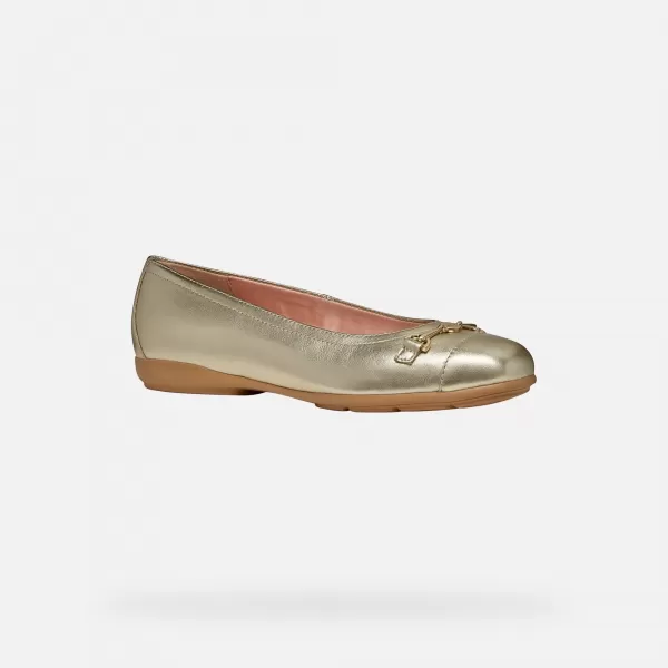  Dámske baleríny GEOX ANNYTAH G012969 ZLATÁ 
