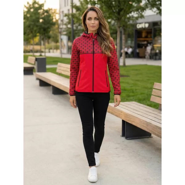  Dámska softshellová bunda premium ALTISPORT VOJ/ALW048JACK01 ČERVENÁ 