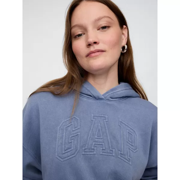  Dámska mikina GAP LOGO PULLOVER HOODIE 746918-01 BAINBRIDGE BLUE 