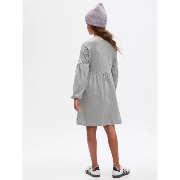  Detské šaty GAP LOGO DRESS 793146-01 LIGHT HEATHER GREY 