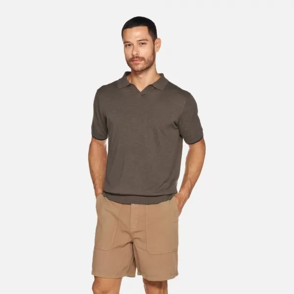  Pánske tričko GEOX KNIT G012317 KHAKI 