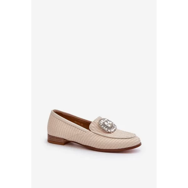  Dámske mokasíny D&A MR38-676 BEIGE 