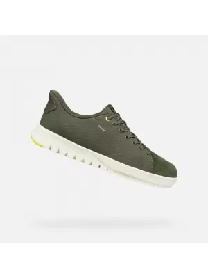Pánske tenisky GEOX FLEXTRIDE PLUS FAST IN G014654 TMAVO ZELENÁ