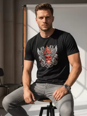 Pánske tričko DSTREET NX058R ČIERNA