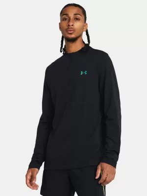Pánske tričko UNDER ARMOUR VANISH ELITE SEAMLESS 1/4 ZP 1382798-001 ČIERNA