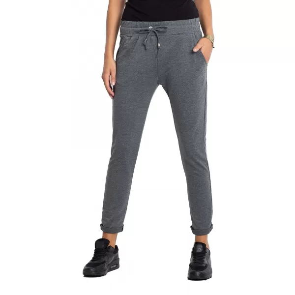  Dámske tepláky BASIC FEEL GOOD RV-DR-3698.09X DARK GREY 