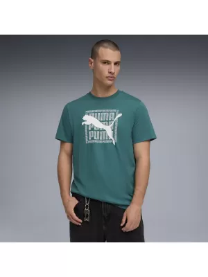 Pánske tričko PUMA GRAPHIC TEE 691775_41 EMERALD ICE