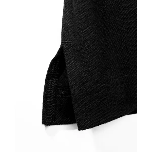  Pánske tričko s golierom BRANDIT 4215 BLACK 