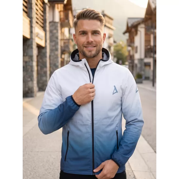  Pánska softshellová bunda premium ALTISPORT VOJ/ALM126JACK01 NÁMORNÁ MODRÁ/BIELA 