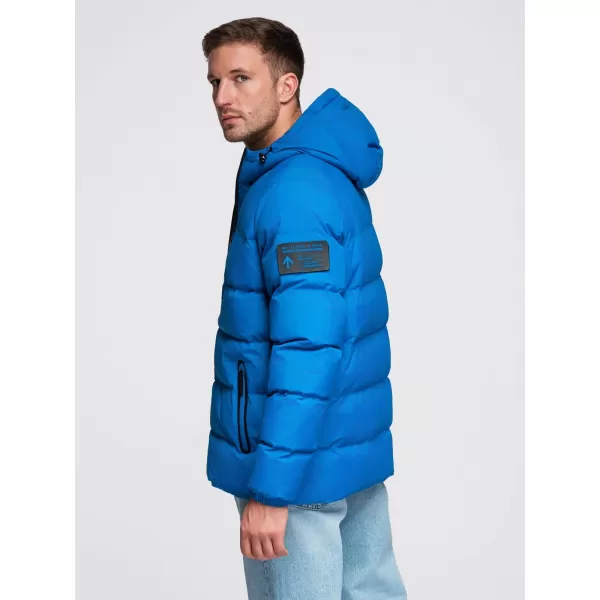  Pánska bunda OMBRE OM-JAHP-0302 MODRÁ 