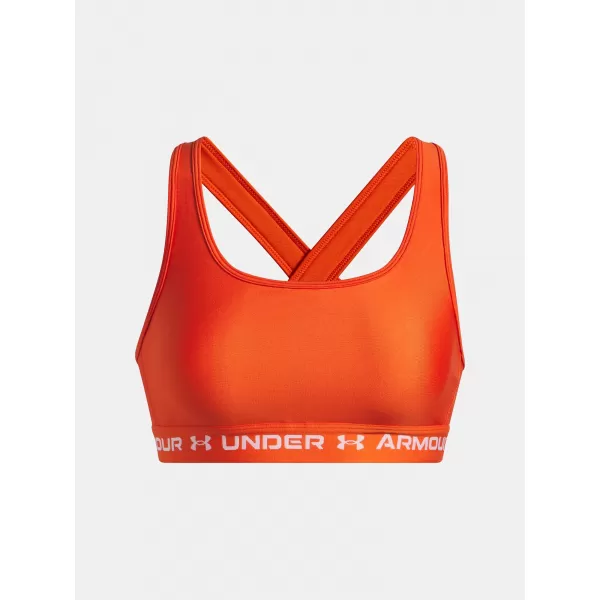  Dámska podprsenka UNDER ARMOUR CROSSBACK MID BRA 1361034-844 ORANŽOVÁ 