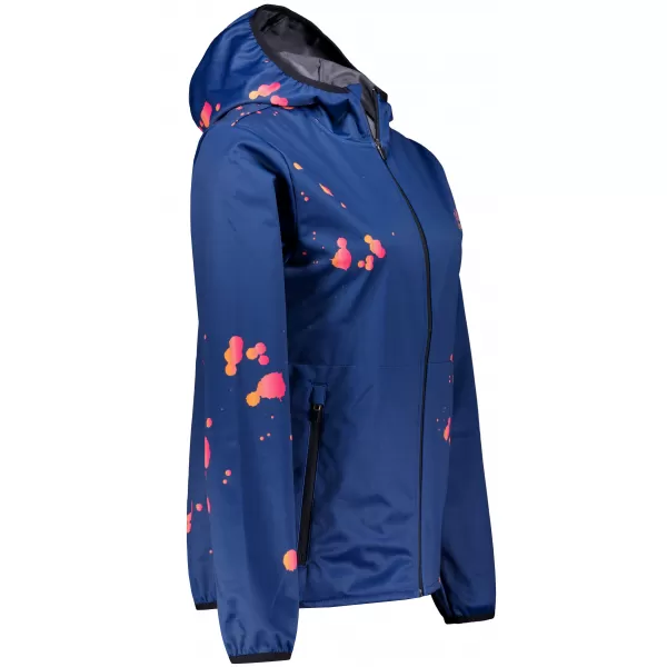  Dámska softshellová bunda premium ALTISPORT VOJ/ALW077JACK01 NÁMORNÁ MODRÁ/ORANŽOVÁ 
