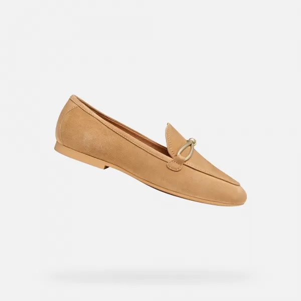  Dámske mokasíny GEOX NEW PALMARIA G012919 BÉŽOVÁ 