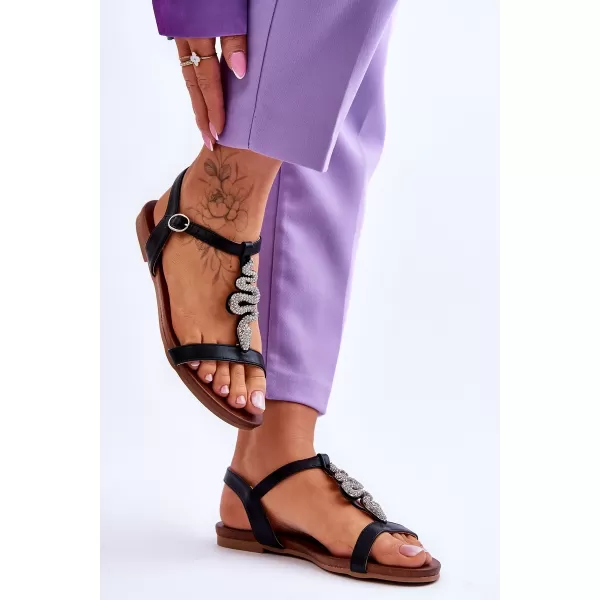  Dámske sandále S.BARSKI KV-5541-42 BLACK 