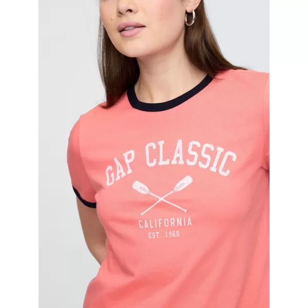  Dámske tričko GAP LOGO TEE 781556-02 NEÓN BLAZING PINK 