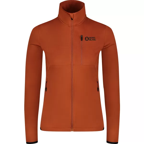  Dámska mikina powerfleece NORDBLANC SEDGE NBWFL8291 HNEDÁ 