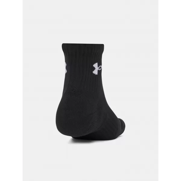  Ponožky UNDER ARMOUR PERFORMANCE COTTON 3P QTR 6009686-008 ČIERNA 