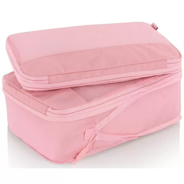  Kufor HEYS Ecotex Compression Packing Cube 4 Pc Set PINK SAND 