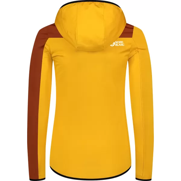  Dámska mikina powerfleece NORDBLANC RIVA NBWFL8292 JANTÁROVÁ 