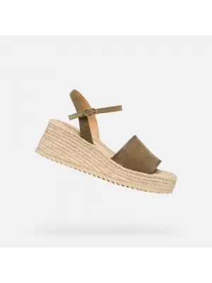 Dámske sandále GEOX ALEMERIA G012886 KHAKI