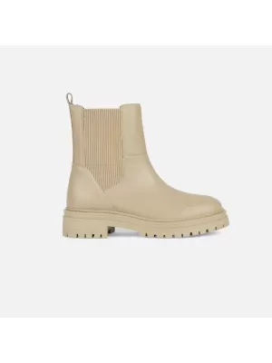 Dámske členkové čižmy GEOX IRIDEA G008034 BÉŽOVÁ