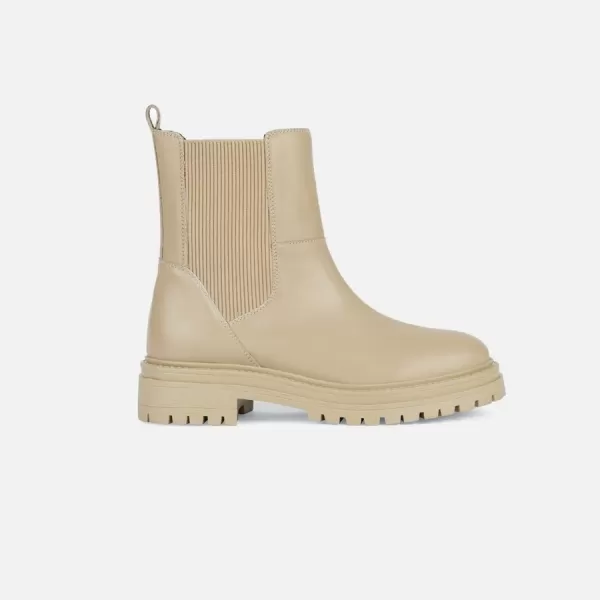  Dámske členkové čižmy GEOX IRIDEA G008034 BÉŽOVÁ 