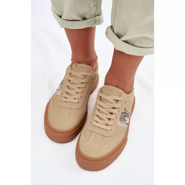  Dámske tenisky BIG STAR TT274298 BEIGE Big Star Shoes 