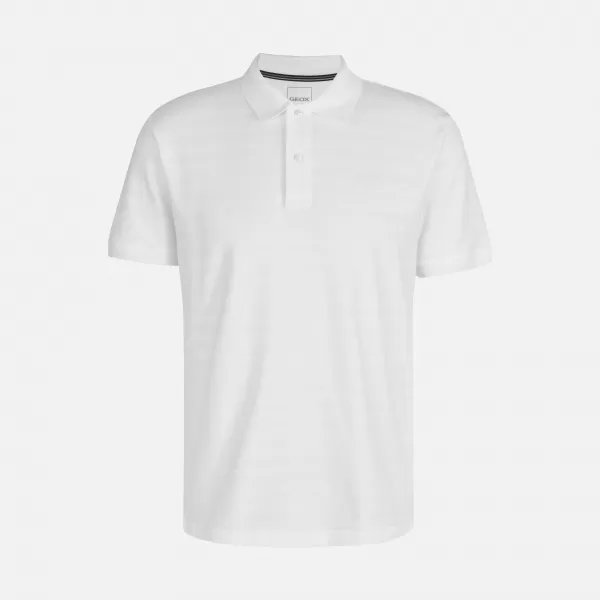  Pánske tričko GEOX G012221 BIELA 