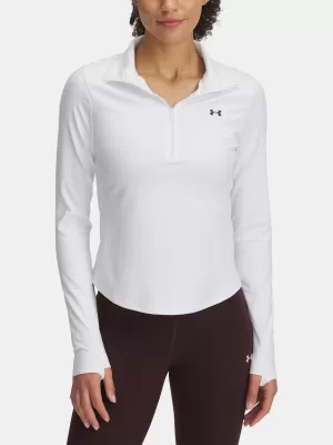 Dámske tričko UNDER ARMOUR MOTION 1/2 ZIP EMEA 6001618-100 BIELA