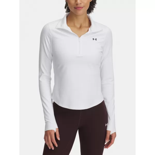  Dámske tričko UNDER ARMOUR MOTION 1/2 ZIP EMEA 6001618-100 BIELA 
