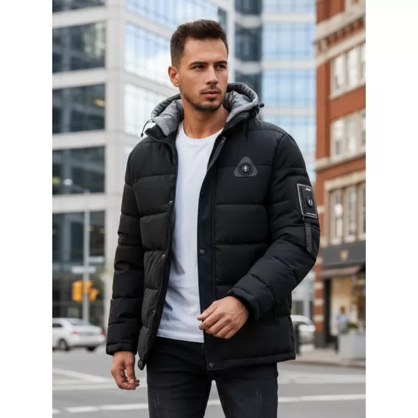  Pánska bunda DSTREET TX5091 ČIERNA 