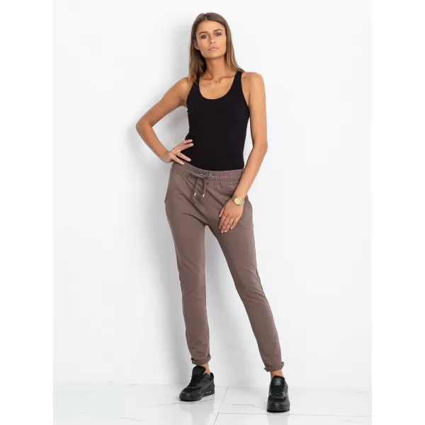  Dámske tepláky BASIC FEEL GOOD RV-DR-3698.08X BROWN 