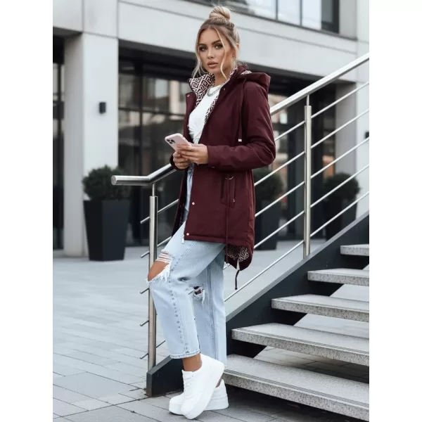  Dámska bunda DSTREET TY5349 BORDOVÁ 
