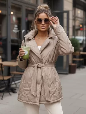 Dámska bunda DSTREET TY5589 KARAMELOVÁ