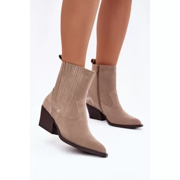  Dámske topánky na podpätku BOTO DYLIRA 40941 BEIGE 