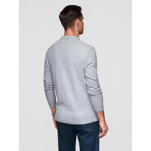  Pánske tričko OMBRE OM-POBL-0162 GREY MELANGE 