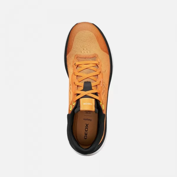  Pánske tenisky GEOX SPHERICA ACTIF X1 G014569 ORANŽOVÁ 