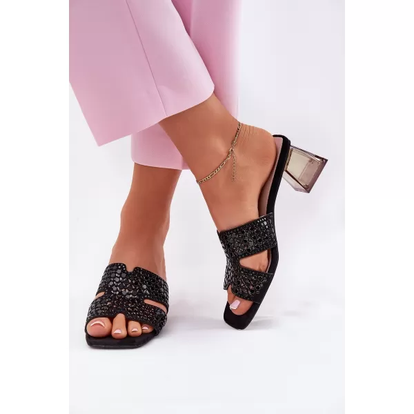  Dámske šľapky VINCEZA 62230 BLACK 