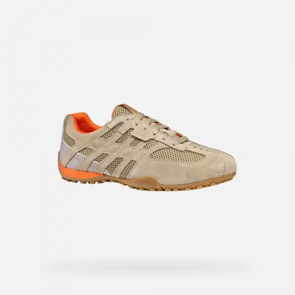  Pánske tenisky GEOX SNAKE ORIGINAL G002963 BÉŽOVÁ 