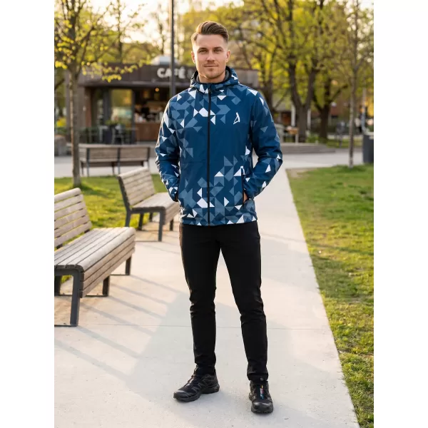  Pánska softshellová bunda premium ALTISPORT VOJ/ALM108JACK01 NÁMORNÁ MODRÁ/BIELA 
