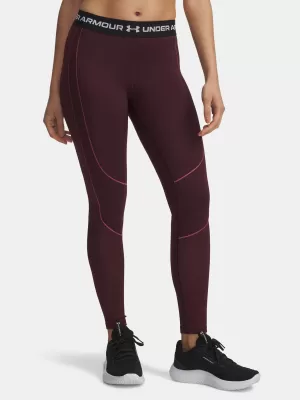 Dámske legíny UNDER ARMOUR UA COLDGEAR TEXTURED LEGGING 6003997-600 ČERVENÁ